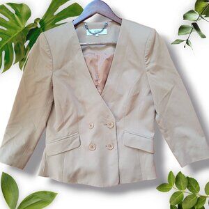 Tibi Wool Tan Blazer, XS-S